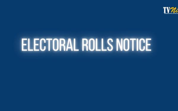 Electoral Rolls are now open for Respective  villages in Niue