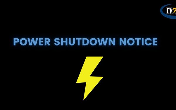 Power Shutdown Notice