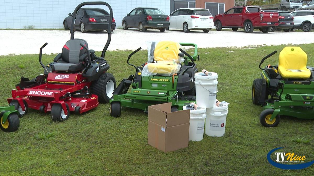 Donations of lawn mowers & filter buckets made to Village Councils