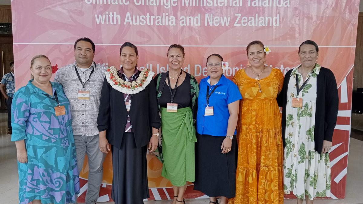Niue Delegate at Pre-COP Meeting