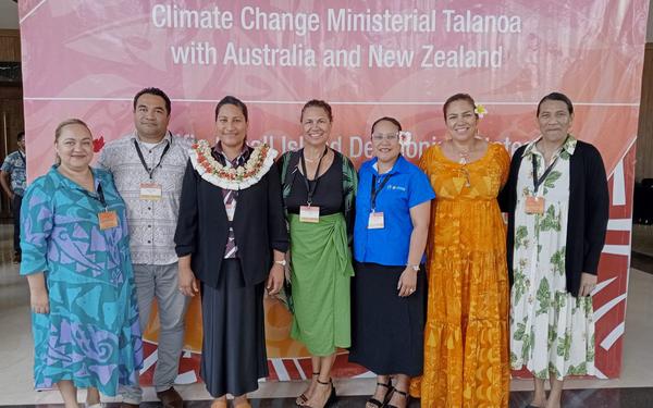 Niue Delegate at Pre-COP Meeting