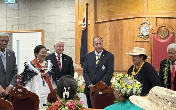 Governor General Dame Cindy Kiro delivered Speech from the Throne at Fale Fono II