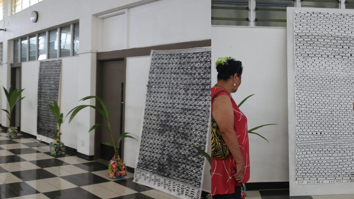 Artist Pule exhibits artwork for 50th Commemoration last week