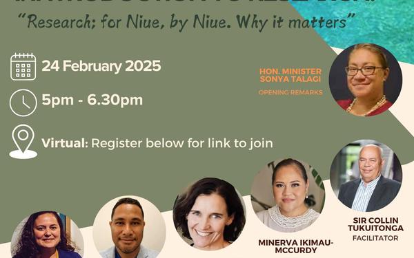 Webinar to explore research in Niue