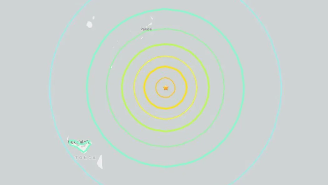 Tonga earthquake felt in Niue yesterday morning