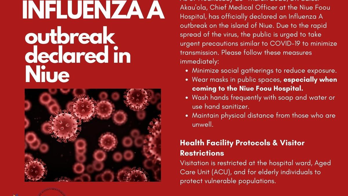 Niue health department on Influenza A update