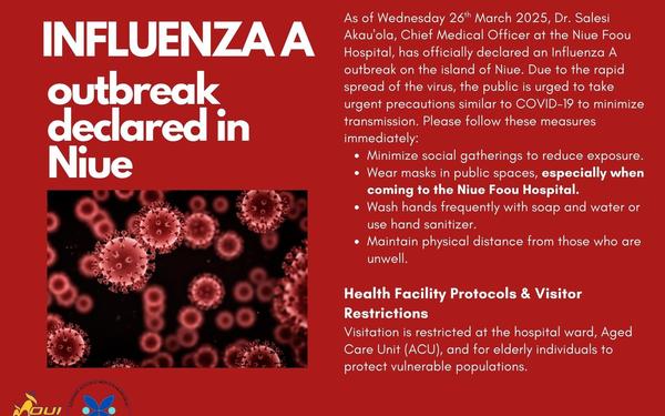 Niue health department on Influenza A update