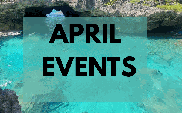 Upcoming events for April