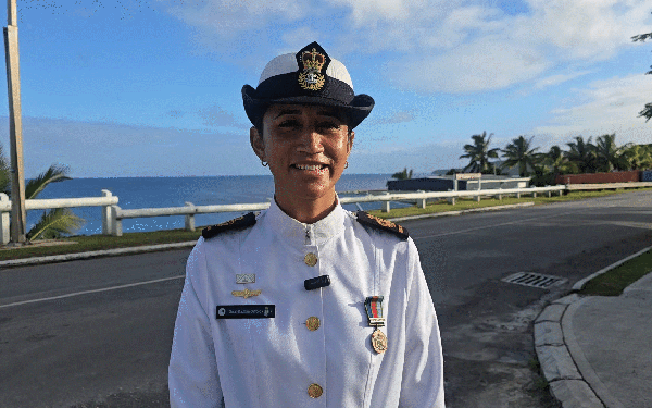 Navy officer honored to be part of ANZAC day service