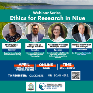 Webinar on ethics scheduled for next Monday